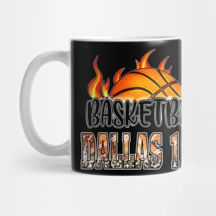 Classic Basketball Design Dallas Personalized Proud Name Mug